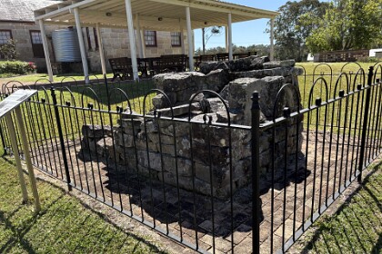 18th September, 2025   This is the remains of the bread oven.  It is most likely that the bread oven is the oldest structure on the grounds of Ebenezer Church.