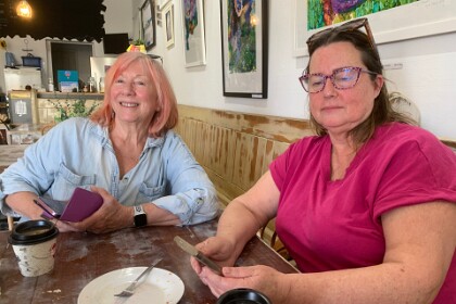 Coffee in Kandos  27/09/25   With Jacqui at TOCS Gluten Free cafe in Kandos main street.
