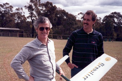 Before leaving Australia to begin life in Amertica, I go to our Kuringai Model Flying and catch up with Dennis Percival. Dennis inherits my old plane.