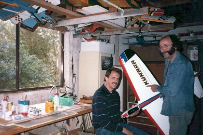 He has so many planes he has to stack them in the rafters.