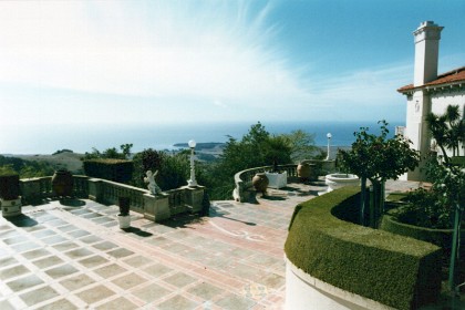 George Hearst, William Randolph Hearst's father, purchased the original 40,000 acre estate in 1865 . Camp Hill, the site for the future Hearst Castle, was used for family camping vacations during Hearst's youth.