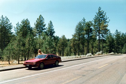 We still have our rental car and go for a drive into the mountains to the east of San Diego