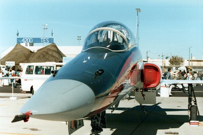 The F-20 Tigershark (initially F-5G) was a privately financed light fighter, designed and built by Northrop; the USAF never purchased it.