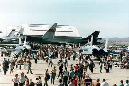 Very impressive number of planes on display, even a B1 Bomber.