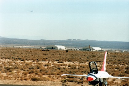 A B1 gets ready to enter the show area.