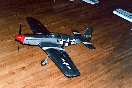 Semi-scale Mustang P51A. Nicely built but I don't know by whom.