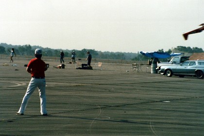 Bob Whitely flying his new Laser.