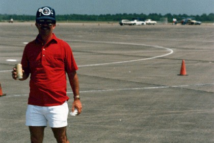 Ted Fancher is ready to fly in the final five flyoff.