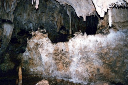 After the Permian Period, most of the water evaporated and the reef was buried by evaporites and other sediments. Tectonic movement occurred during the late Cenozoic, uplifting the reef above ground. Susceptible to erosion, water sculpted the Guadalupe Mountain region into its present-day state. Note  Cenozoic (66 million years ago until today) means 'recent life.