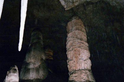 Carlsbad Cavern includes a large limestone chamber called the Big Room, which is almost 4,000 feet (1,220 m) long, 625 feet (191 m) wide, and 255 feet (78 m) high at its highest point. The Big Room is the largest chamber in North America and the thirty-first largest in the world.