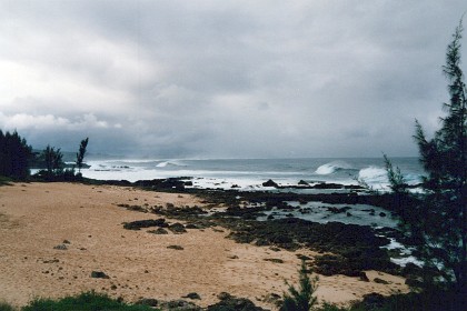 It is very rough on the northern side of Oahu.