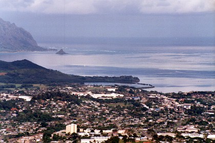 View from the lookout on Pali Highway very near Queen Emma's Summer Palace.