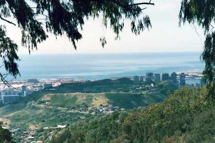 Another view from the Pali highway.  The Pali highway cuts across Oahu to the north eastern side.