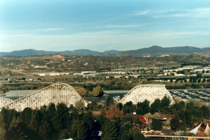 The massive Colossus roller coaster, with a 100-foot drop and speeds up to 60 mph is a great ride.  Wooden rollers coaster are a lot more noisy and very bumpy but this part of their charm.