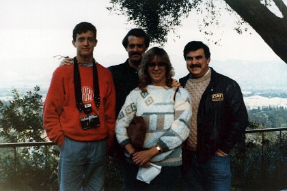 Bob Paino is with us today as well. Bob was my best man when Jenni and I married on July 5, 1975 - over ten years ago now.