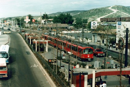 We catch the trolley bus to San Ysidro,  very near the Mexican border, and walk across the border into Mexico.