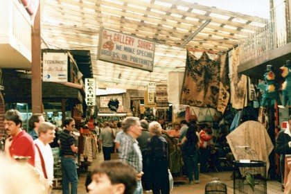 Inside an arcade in Tijuana. The stuff they sell here is junk, tourist junk, the worst kind of junk.