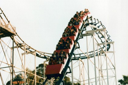 Roller coaster at Knott's Berry Farm.