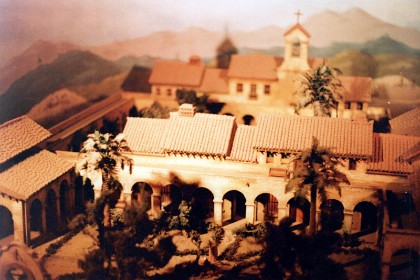 Model of one of California's missions.