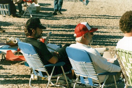 Bob Whitely and Jim Armour sit quietly and reflect.