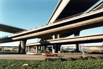 On the way home, we take a picture of the I8/I805 interchange.