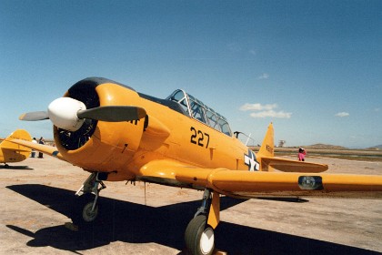 The T-6 Texan has also been used many times to simulate various historical aircraft, including the Japanese Mitsubishi A6M Zero. A total of 15,495 T-6s of all variants were built.