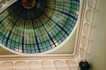 The glass domed roof in the QVB is stunning as well