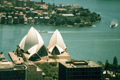 One of the worlds most recognisable icons is the sails of the Sydney Opera House.  Probably the Eiffel Tower in Paris comes close.