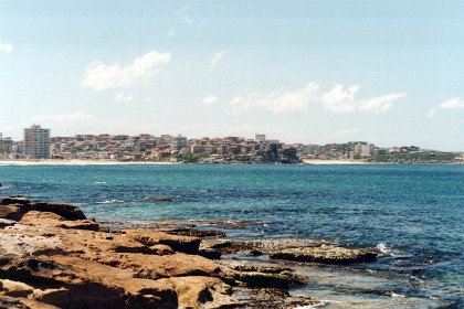 Looking up the coast from Shelly Beach.