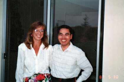 May 30, 1987 &nbsp;  This is Terry Terasawa from Japan during a welcome for Japanese managers at Bob Crawford's house. Terry sent me these photos.