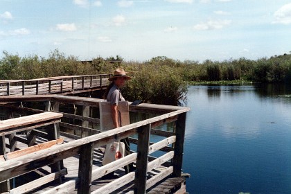 I then travel down the Florida Keys for 122 miles and take lots of pictures on the way (even Key Largo of Bogart/Bacall fame) and finish up in Key West.  However, the new roll of film that I'd put in the Pentax is not winding on.  I'm simply taking lots of shots into an empty camera. Pissed off?  You bet!