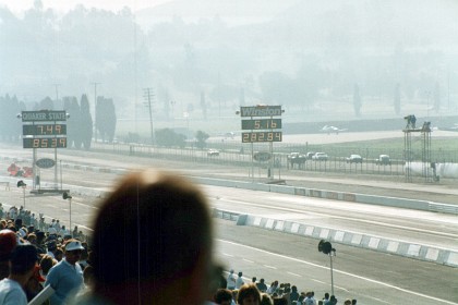 Joe Amato clocks 282 mph.  The other car blows up and coasts across the finish line but look at the elapsed time; still faster than any road car.