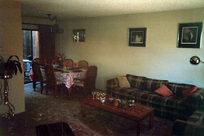 November, 1987 &nbsp; Table at home set for Thanksgiving.  Notice my 40th birthday Norman Lindsay etchings on the wall.