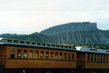 The Durango and Silverton Narrow Gauge Railroad is a 3 ft narrow-gauge heritage railroad that operates on 45.2 mi of track between Durango and Silverton. The railway is a federally designated National Historic Landmark