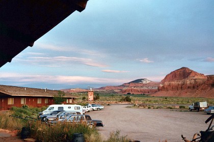 The Rim Rock Inn is three miles out of Torrey, Utah. If I had a choice to return to one or two more places in my life, here would be one of them.