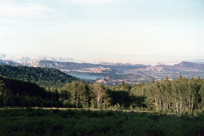 That's Capitol Reef National Park in the distance