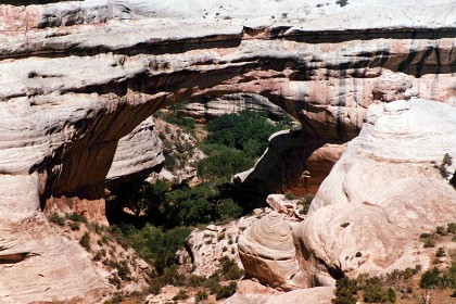 "Sipapu" a natural bridge in Bridges National Monument.