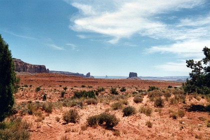 We're now at the head of Monument Valley looking south again.