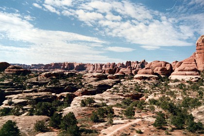 Canyonlands is the most rugged of the Utah National Parks. We don't see many retirees driving around here.