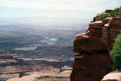 From Dead Horse Point looking SW. We now head for Arches National Park.