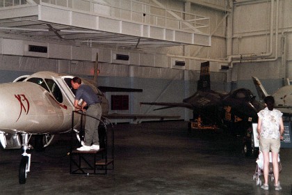 Douglas X-3 Stiletto. The twin-turbojet X-3, the only one built, was designed to test sustained flight at twice the speed of sound. It also explored the use of very short wings and titanium airframe construction.  Engine development difficulties forced the use of lower powered engines than originally planned, prohibiting the X-3 from achieving its Mach 2 design potential. Even so, data gained from the X-3 program greatly benefited the F-104, X-15, SR-71 and other high performance aircraft.