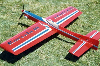 Bob flies it first and says, "Do this, this and this and it will be ready to fly."  This plane still exists in the roof of our house in Mount Colah.