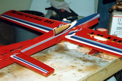 Probably circa February, 1988  &nbsp; Paintwork on new plane is finished.