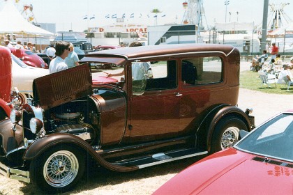 Monday July 4, 1988   We go to a car show and 50's rock concert at Mile Square Park in Fountain Valley