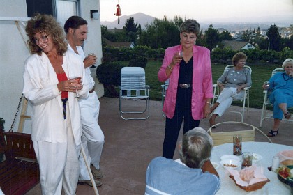 Jim Rosenau and his wife - I never get to meet her much. I like Jim a lot. We often argue about whose daughter is the more beautiful.