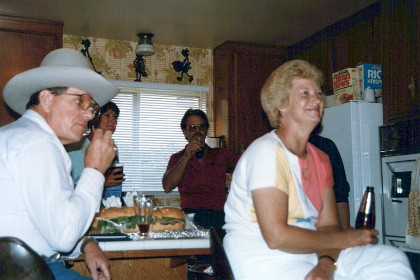 John Poynter and Keith Trostle's wife Barbara. Bob and sister Susan in the background.