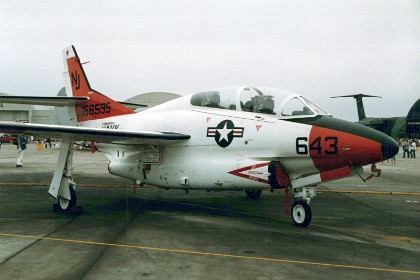 North American T2C Buckeye jet trainer.