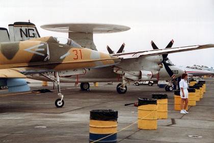 A4 Skyhawk and E2C Hawkeye