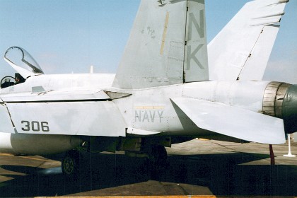 Business end of F18