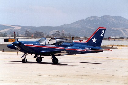 Team America SIAI Marchetti F260s from Italy.